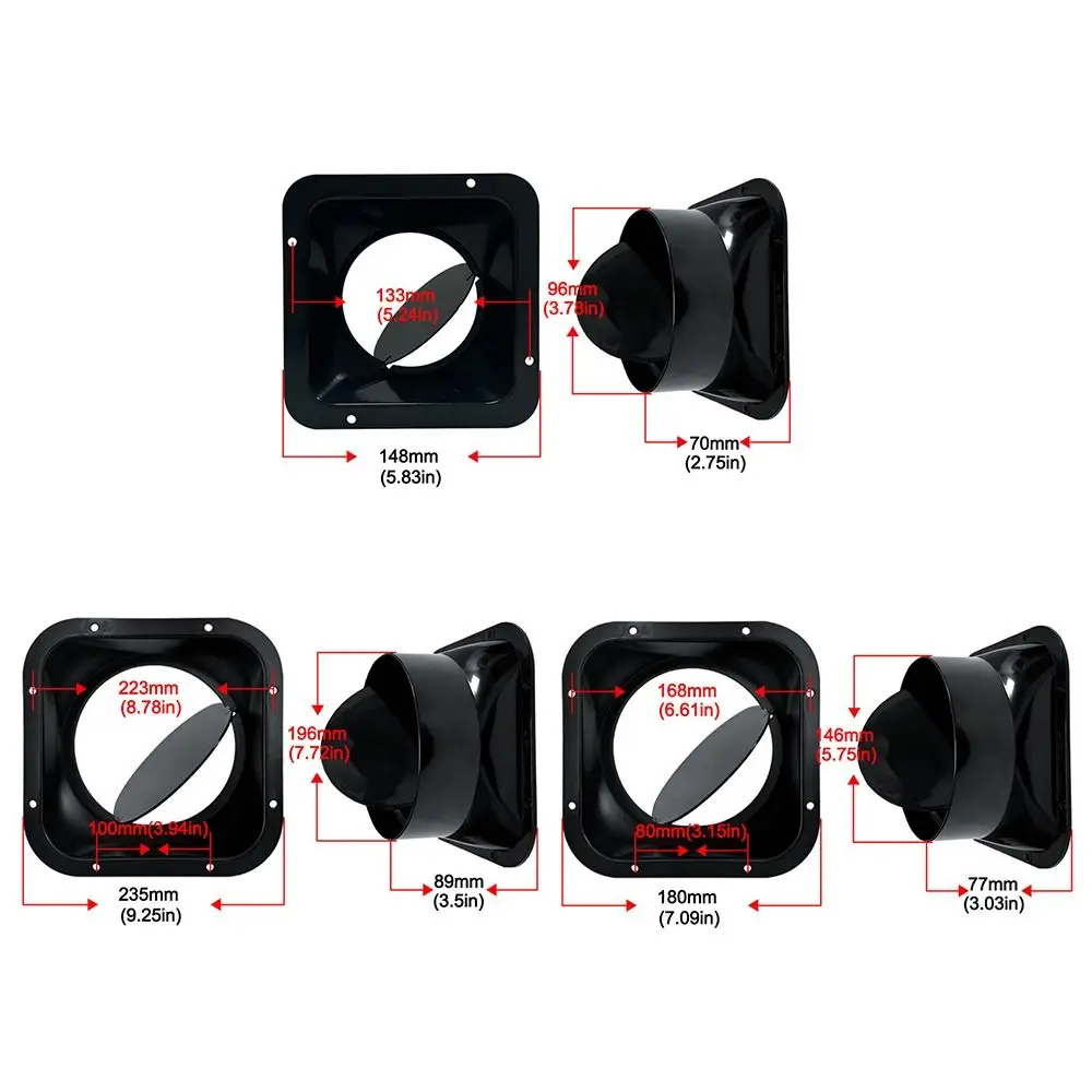 ABS Lüftungskanal Flanschventil Schwarz 100/150/200 mm Rohr Rückschlagventil Luftkanal Rückschlagventil Frischluftsystem