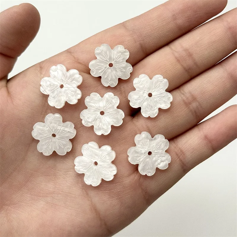Wholesale 190pcs/lot 19mm color print cartoon flowers shape acrylic beads diy jewelry garment hair accessory