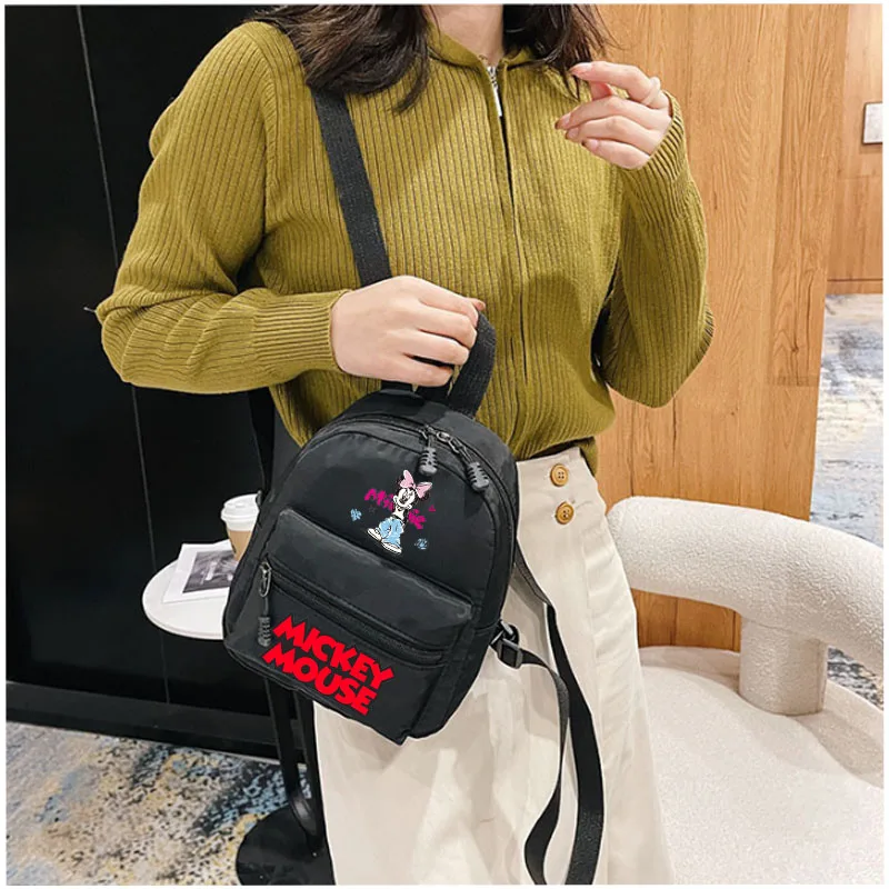 Disney Mickey Minnie Mouse Women\'s Anime Backpack 2024 New Mini Design Cute Fashion Bag Versatile Convenient Travel Backpack