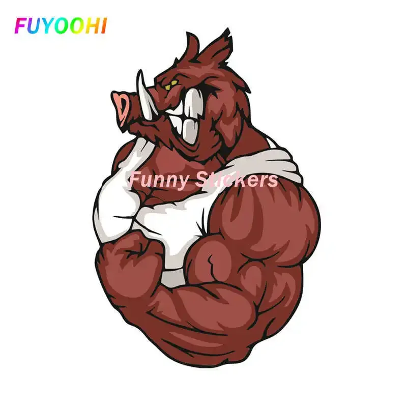 FUYOOHI Exterior/Protection Fashion Stickers  Fashion Car Stickers, Motorcycle Decals Wild Boar PVC Decorative Accessories