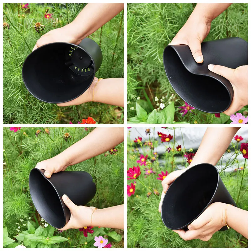 10pcs Thickened Flowerpot High-Waisted Round ，Plant Pot Reusable Succulents Plant Vientiane Basin Home Office Decor Garden Tool