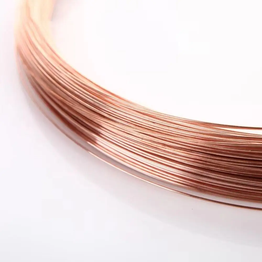 T2 Pure Copper Bare Copper Wire 0.1-2mm Bare Uncoated Surface Pure Copper Wire Round Solid Wire Conductive Copper Wire
