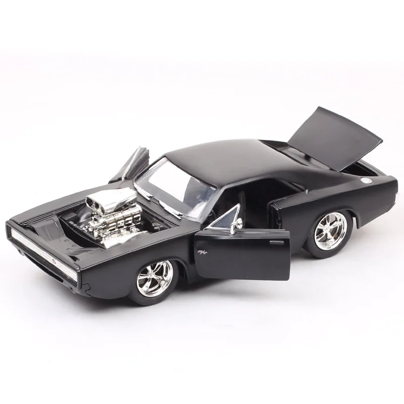 1:24 The DODGE Charger RT 1970 Scale Big Jada Dom Racer Street Diecast Vehicle Metal Car Toy Model Miniature Collectibles Z34