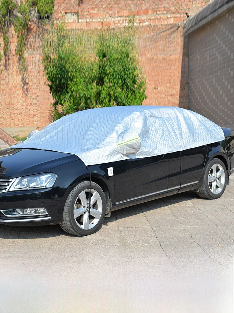 

Half Cover Car Clothes Anti-Freeze Snow Proof Sun Protection Waterproof Dust Proof for SUV Sedan Cars Automobile Protection