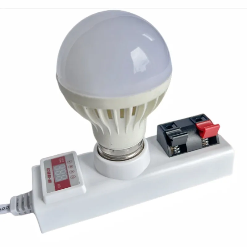 E27 Screw Ball Bubble Tester LED Light Fixture Test Line with Switch Cartridge Light Rail Light Rapid Wattage Measurement