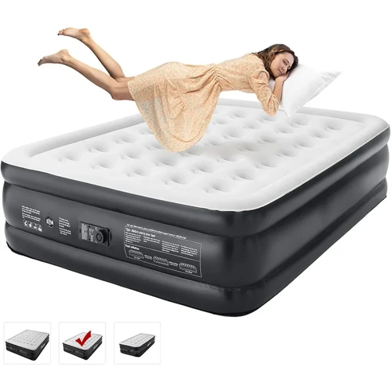 

Hypo-Allergenic Air Mattresses King Size Double Air Bed With Built In Pump Inflatable Mattress