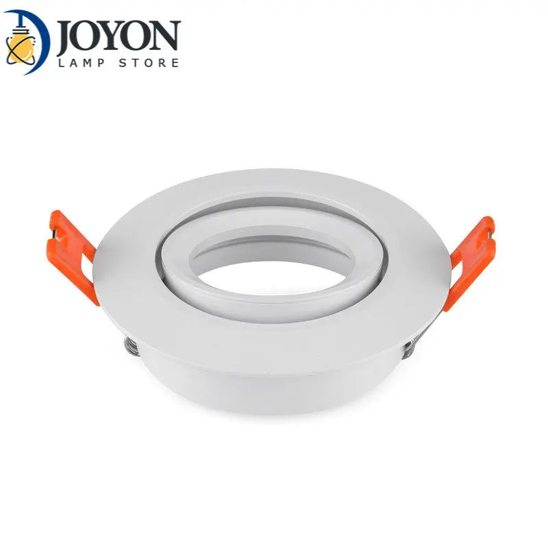 

Factory Price Aluminum Black Silver Recessed LED Ceiling Light Adjustable Frame MR16 GU10 Bulb Fixture Downlight Holder