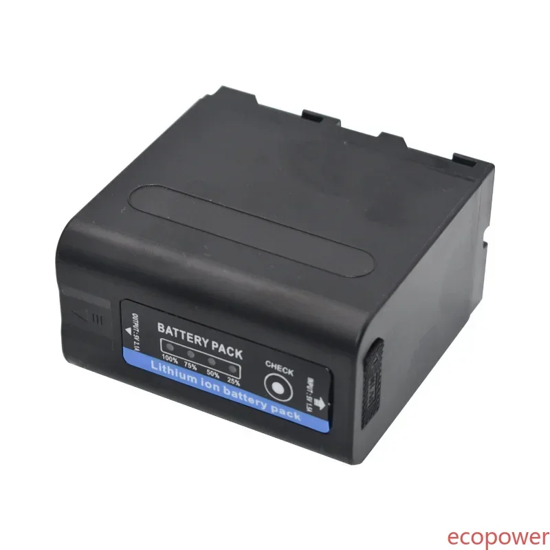 USB-Output 10000mAh NP F970 NP-F980 F960 F970 Battery with LED Power Indicator for Sony F960 F550 F570 F750 F770 MC1500C 190P
