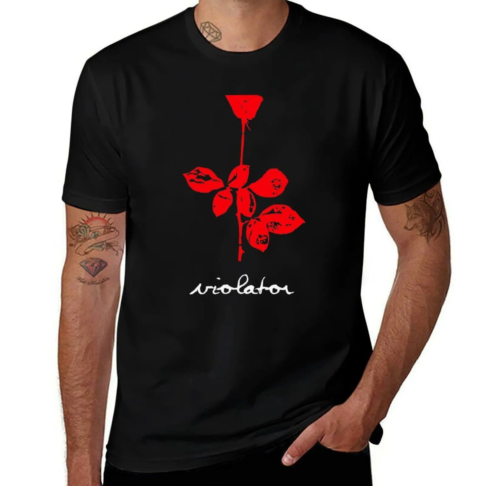 DM Violator T-Shirt Relaxed Fit Casual Short Sleeve Top T-Shirt
