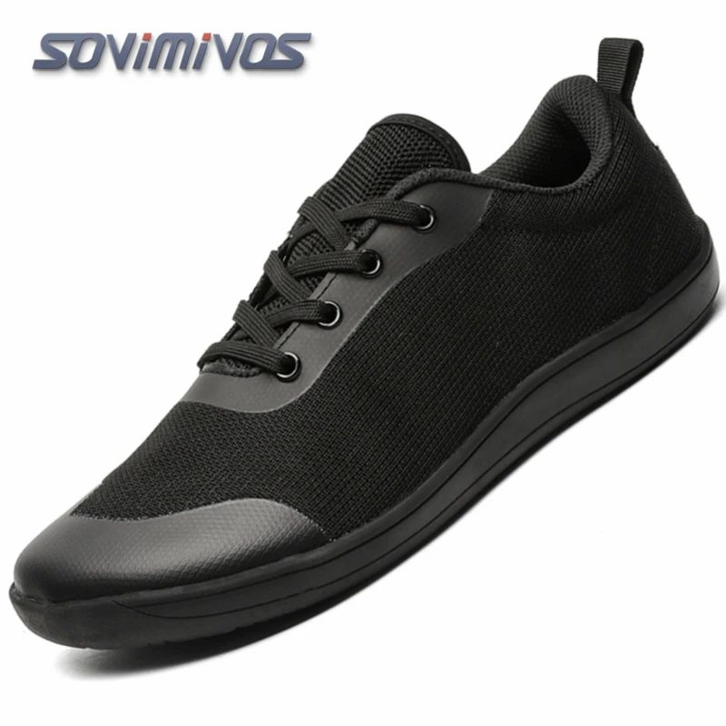 

Barefoot Shoes Man Wide Toe Sneakers Unisex Walking Sneaker Lace Up Fabric Non Slip Casual Barefoot Shoes Woman Tenis Hombre