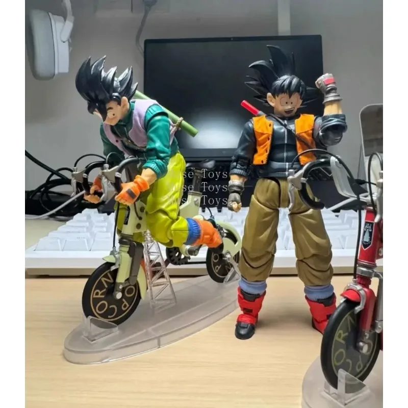 In Stock Tonsenarttoys Kamione Dragon Ball Z SHF Super Saiyan SSJ Fly Page Son Goku Ride Bike Dragon Anime Action Figures Toys