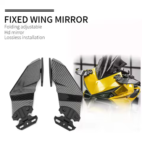 For Honda CBR500R CBR400R CBR 650R CBR650R CBR1000RR Motorcycle Side Mirrors Winglets Wind Wing Adjustable Rotating Rearview