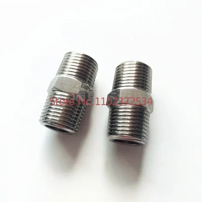 

304stainless steel hexagon external thread adapter 2 points 3 points 4 points pair wire high pressure connection external thread