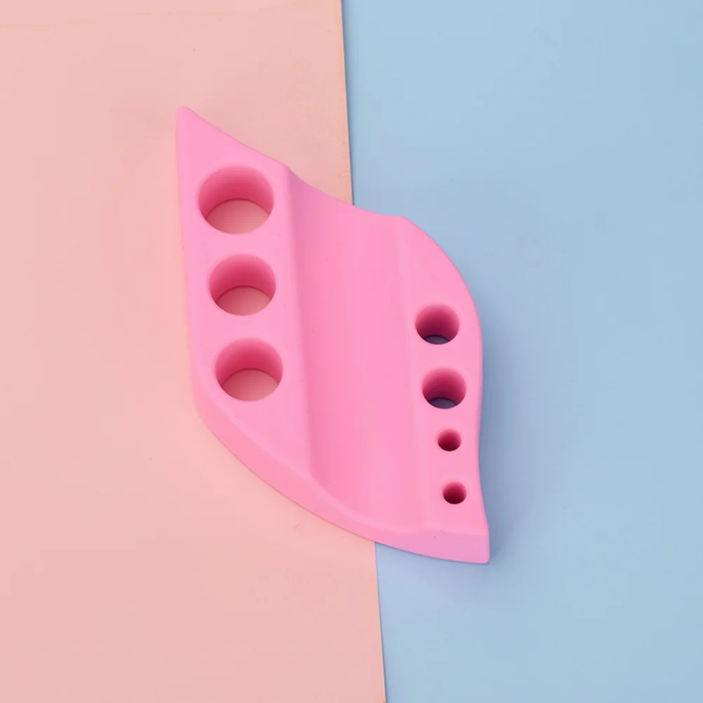 

1pc 7 Holes Eyebrow Tattoo Pen Holder Pigment Cotton Swabs Cup Stand Ink Storage Rack Silicone Multi-Grid Color Cup Holder For