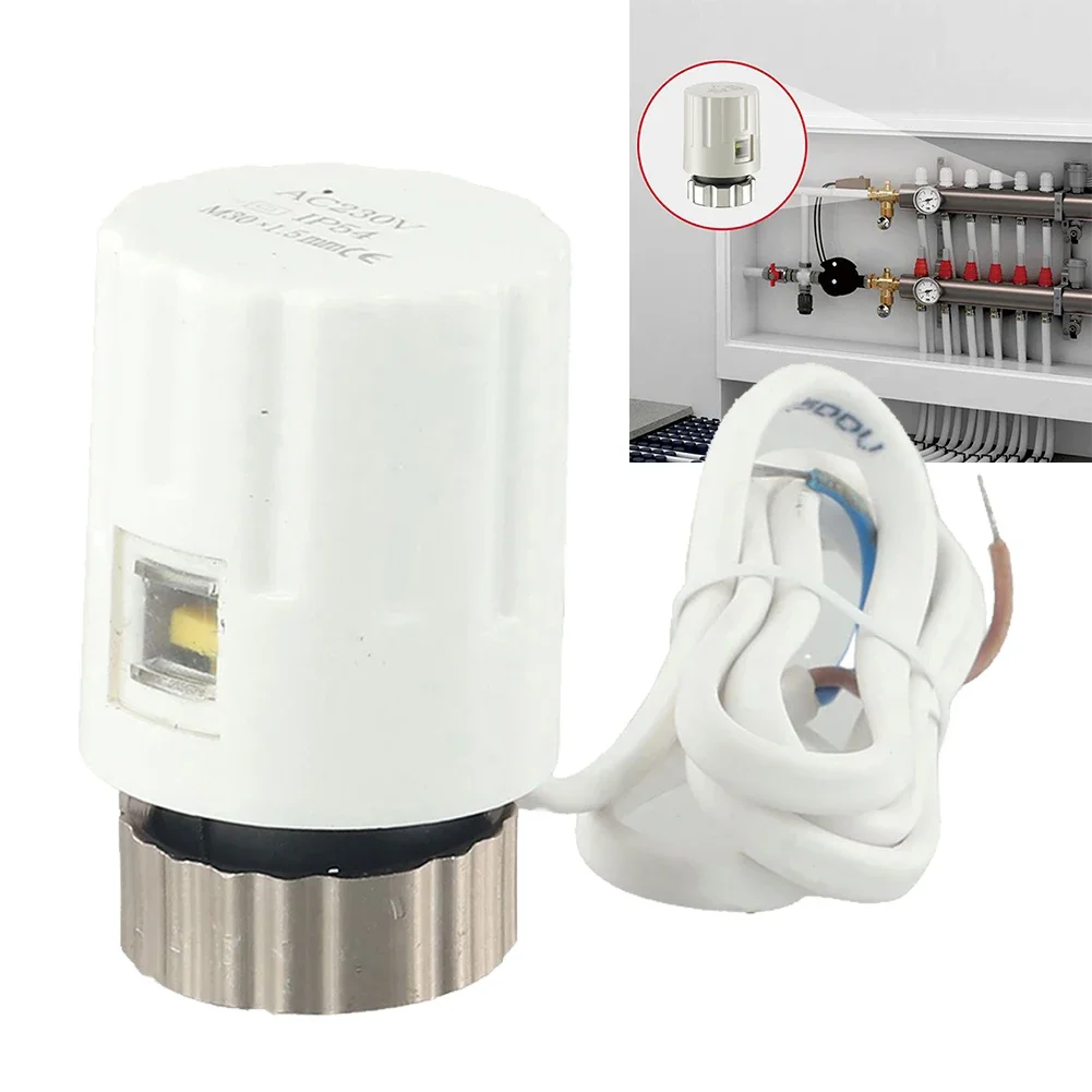 Efficient 10PCS Electric Heating Actuator Normally Open for Floor Heating Safe Water Distributor with Reliable Performance