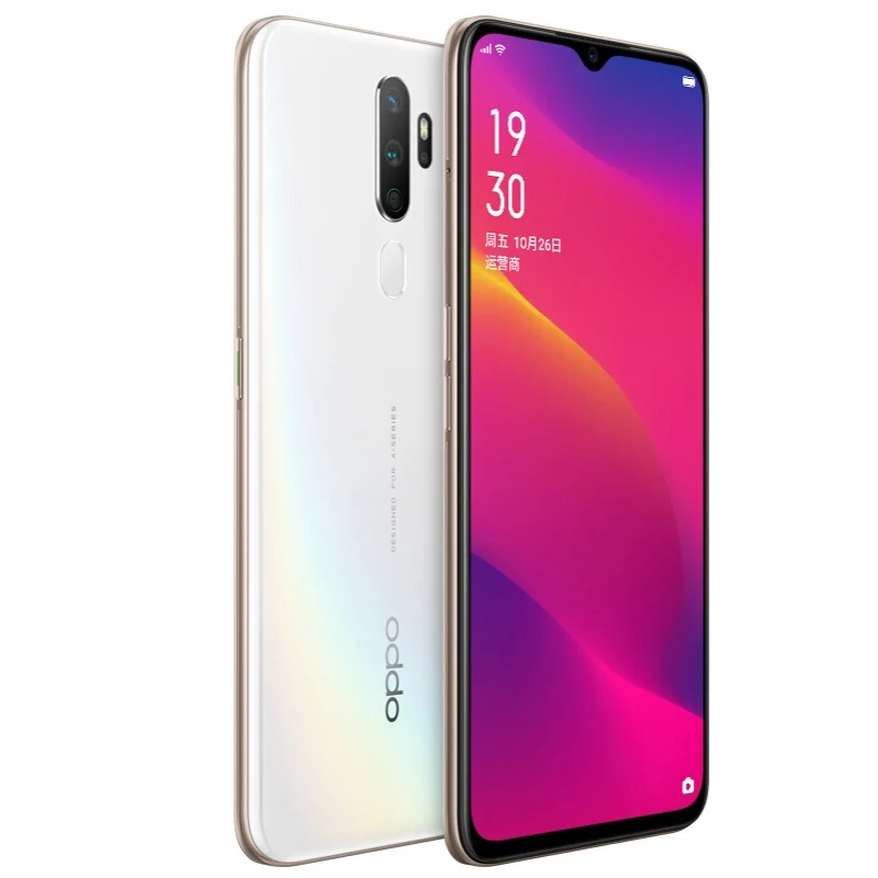 هاتف OPPO A9 2020 الذكي 4G البرامج الثابتة العالمية ColorOS 6 (Android 9.0) 48MP + 8MP كاميرا رباعية مزدوجة SIM 5000mAh هاتف مستعمل