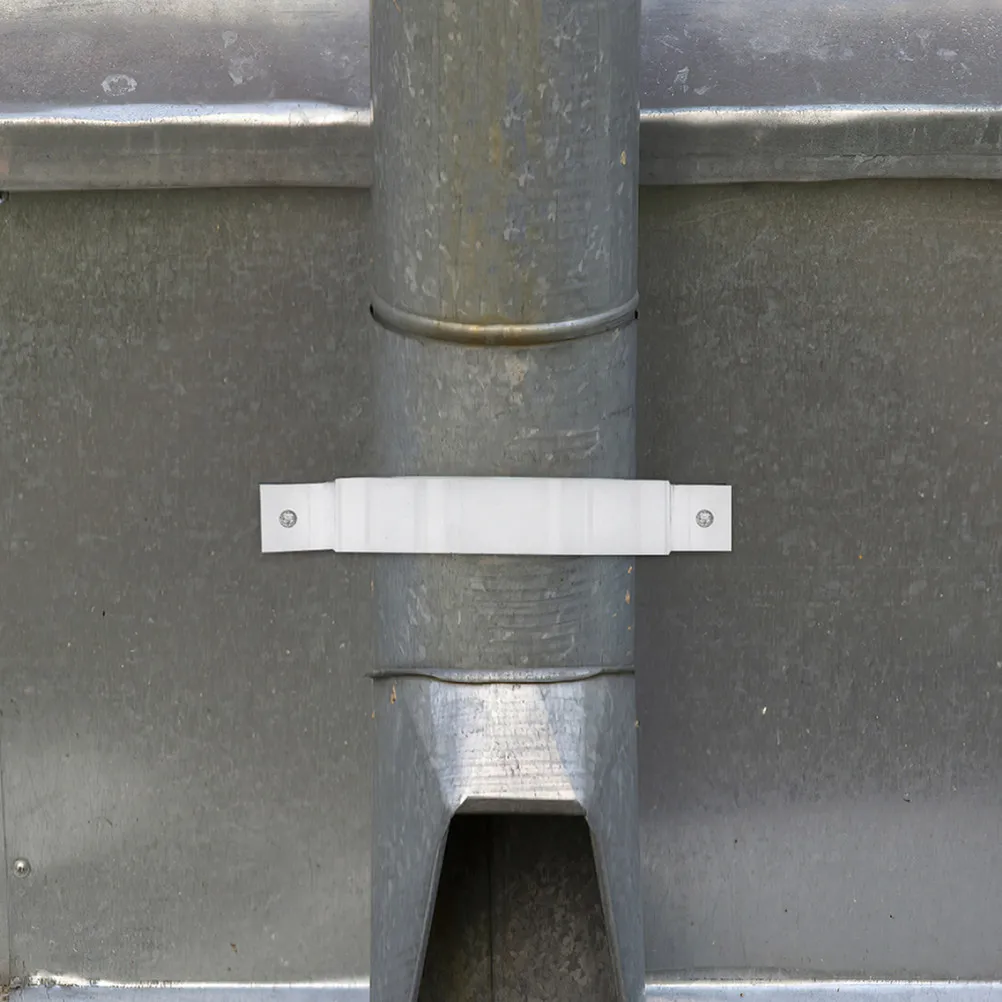 

2 шт. Алюминиевые адаптеры для водосточных труб, белая отделка, точное позиционирование, надежная фиксация, соединитель для дренажа водостоков, всепогодные детали для водостоков