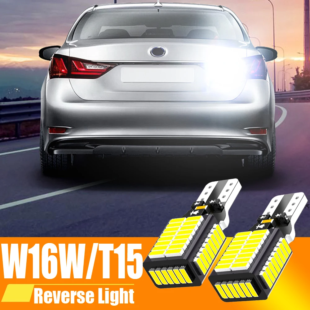 2pcs LED Backup Light Blub Reverse Lamp W16W T15 921 912 Canbus For Chevrolet Bolt Camaro Captiva 2006-2018 Cruze Epica Malibu