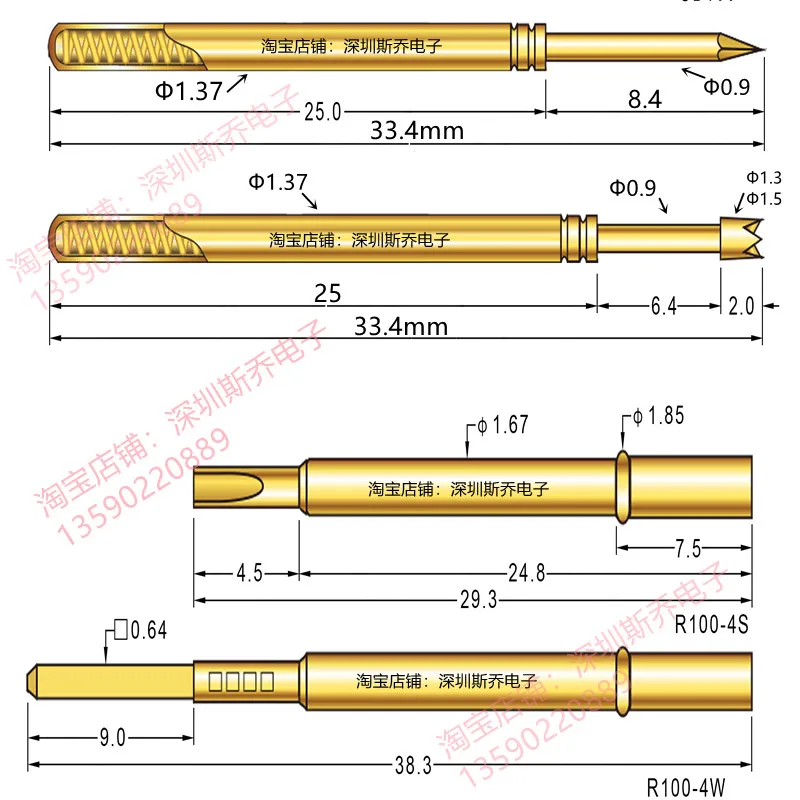 GKS 100 291 090 A3000 Domestic Test Needle Tip Probe ICT Pin