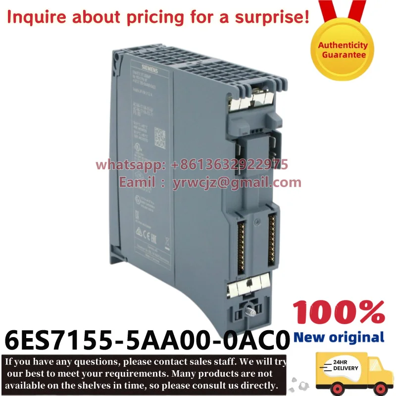 Siemens 6ES7155-5AA00-0AC0 IM155-5 PN HF ET200MP PROFINET IO interface module，100% brand new original available in stock