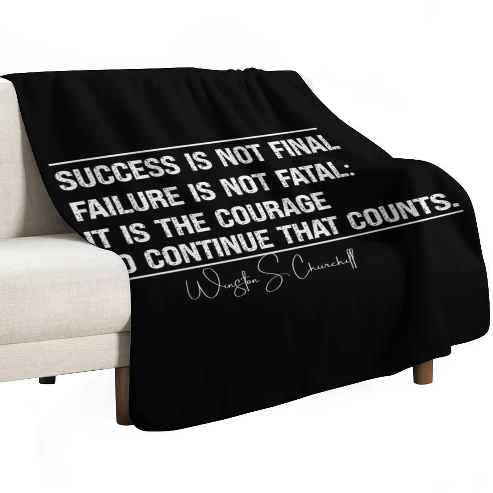 النجاح ليس فشلًا نهائيًا ليس قاتلًا، إنه الشجاعة للإمساك أن يتهم رمي بطانية رقيقة بطانيات فروي للشاطئ #2