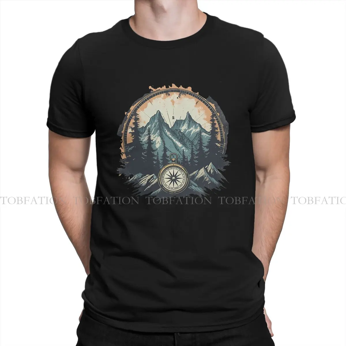 Adventure Awaits Explore Territories O Neck TShirt Uncharted Fabric Classic T Shirt Man's Tops New Design