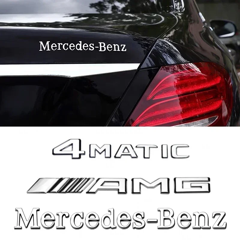 

3D ABS Letters Car For Mercedes Benz Fender Rear Trunk Badge Sticker Logo Amg W203 W204 W205 W211 W463 W210 W212 W213 W218 W176