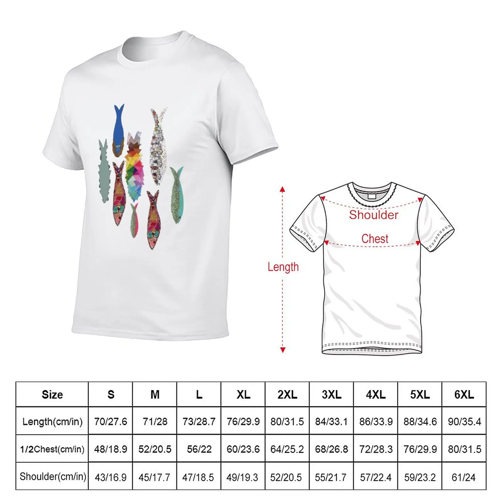 New SARDINES T-Shirt tops vintage t shirt Short t-shirt t shirt men