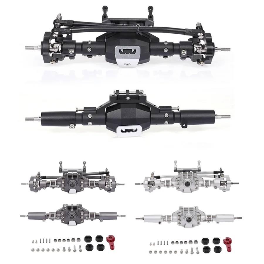 

CNC Anodized Front and Rear Axle for 1/10 RC Crawler Car Axial SCX10 II 90046 RC4WD D90 RGT 86100 Redcat GEN8