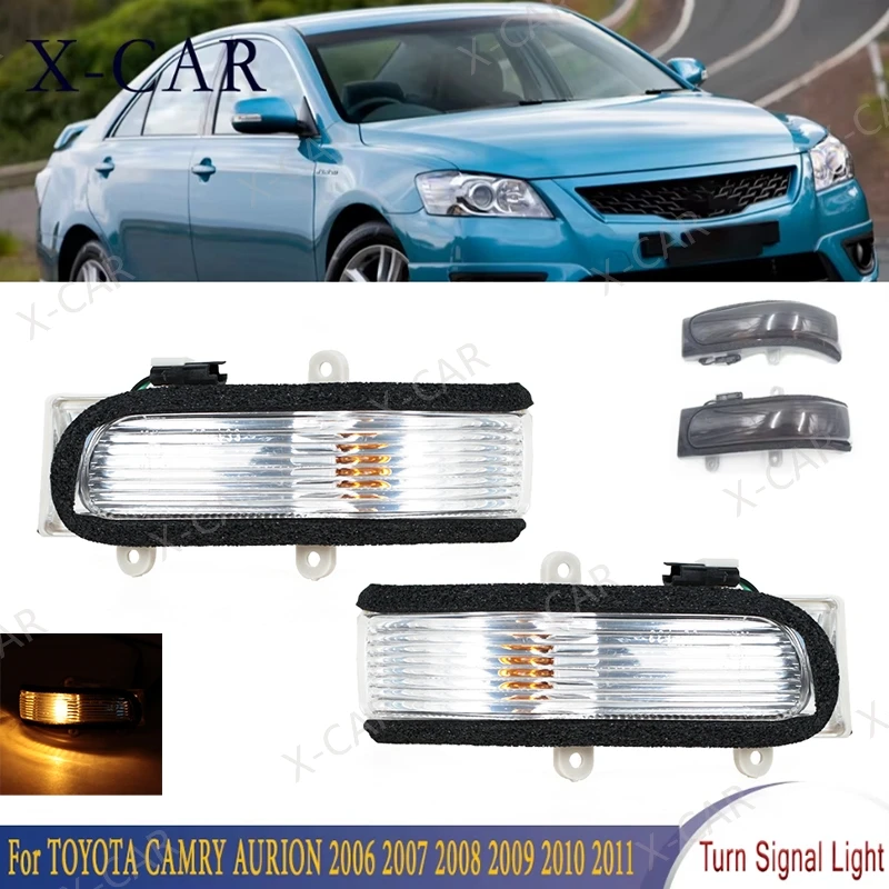 For TOYOTA CAMRY AURION 2006 2007 2008 2009 2010 2011 Rearview Side Mirror Turn Signal Light Repeater Lamp Halogen Type