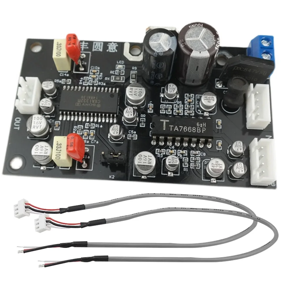 TA7668 Stereo Tape Recorder Magnetic Head Preamplifier Board With CXA1332 Dolby Noise Reduction Preamplifier Module