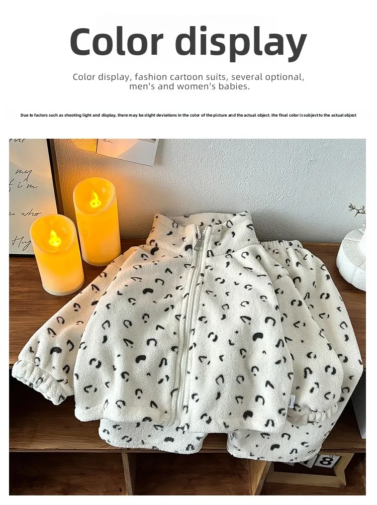 2026 Kinder-Mädchenkleidung Neues Plüsch-Set aus Fleece mit Cartoon-Motiv, Lässige Freizeitkleidung für Zuhause, Oberteile und Unterteile für Kinder – Detail 11