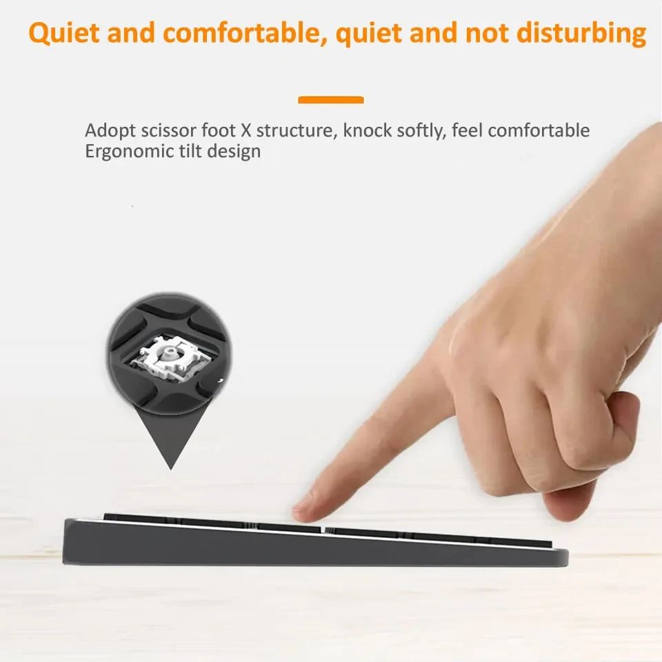 MRSVI 2.4G Wireless Bluetooth Number Pad Ultra-thin Remote Connection Numpad Numeric Keypad for IOS Window Digital Keyboard