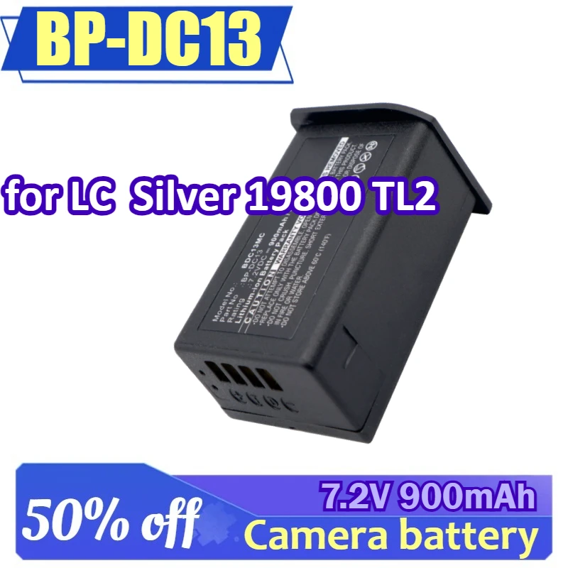 BP-DC13 for LC Digital Camera Silver 19800 T Typ 701 TL TL2 7.2V 900mAh High Quality Battery