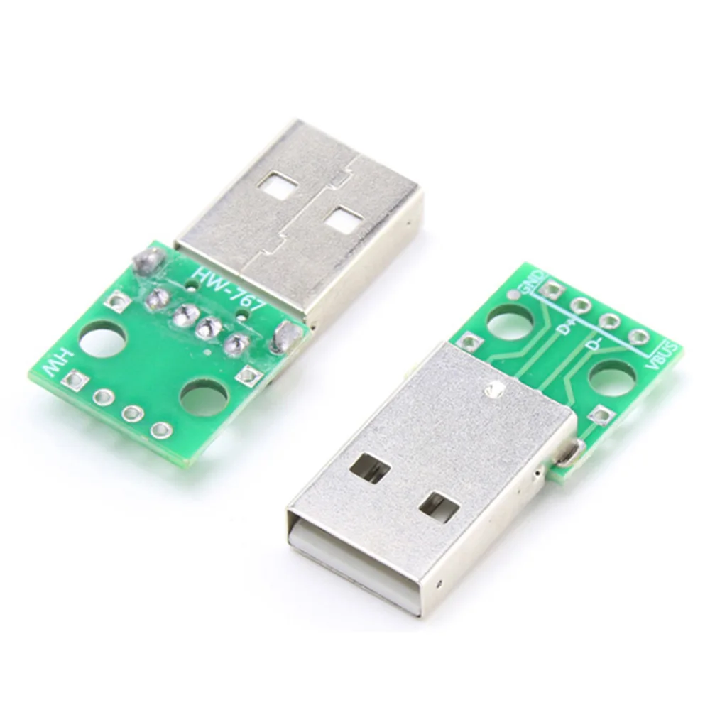 1 шт. MICRO Mini Type A USB D-DIP адаптер 5-контактный гнездовой разъем типа B преобразователь печатной платы пинборд 2,54 мм