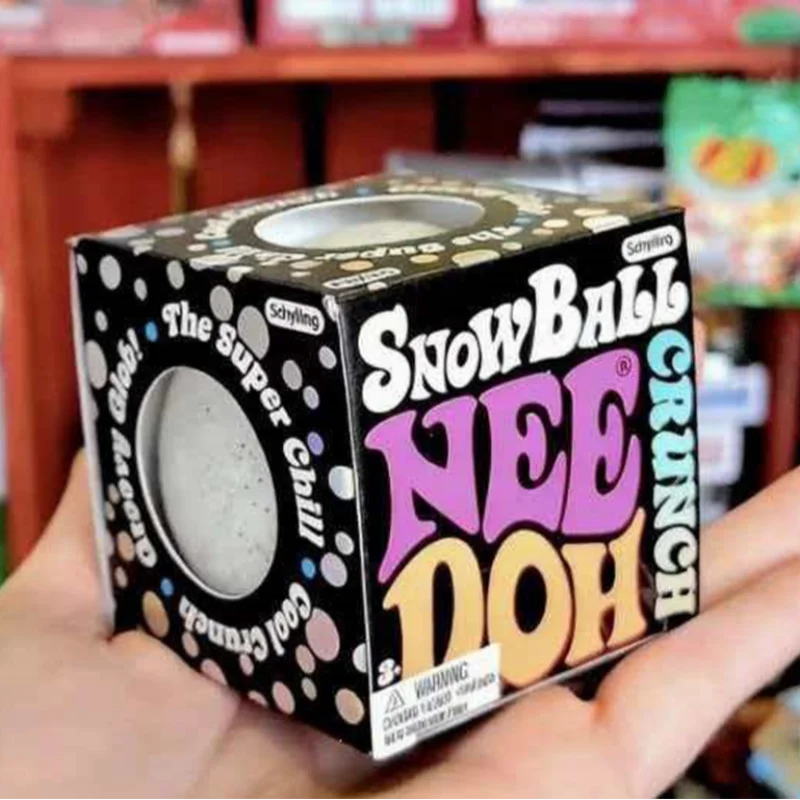 Needoh Snow Ball Crunch Squeeze Stress Ball Soft Quick Rebound Flour Filling Squeeze Toy Non‑toxic For Autism ADHD Stress Relief view 6