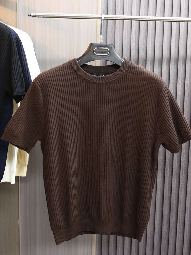 

Slim Fit ort Sve round Ne Трикотажный одяг, тонкий дышащий мужской модный топ, молодежная повседневная одежда, приятная для кожи, осенняя новинка