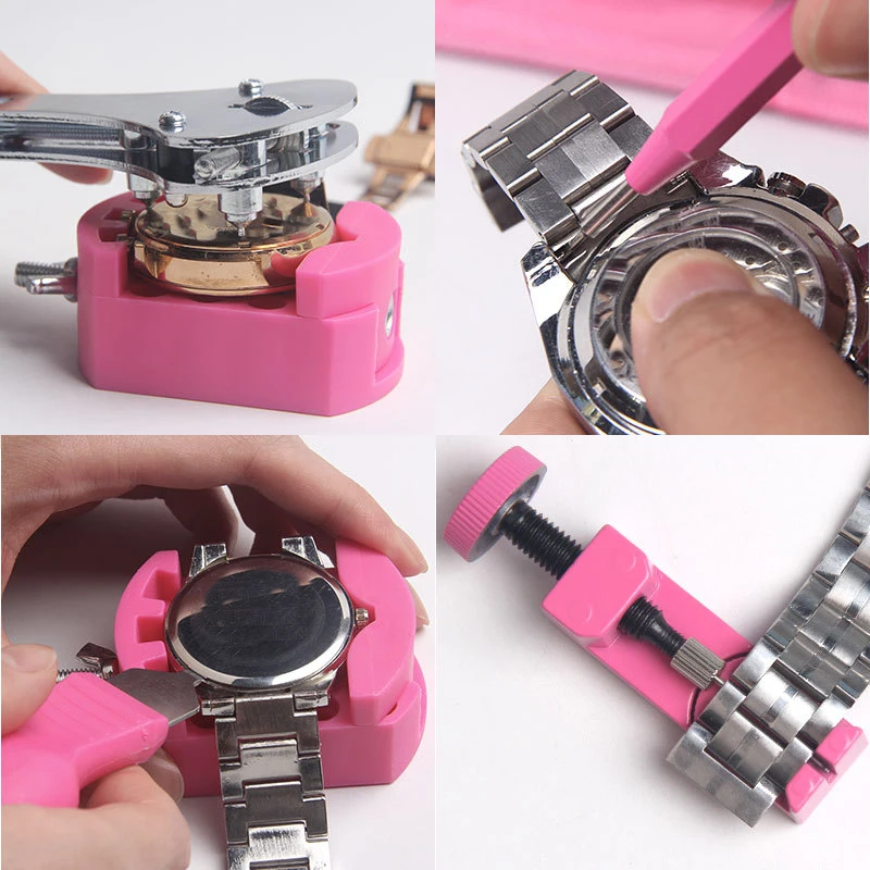 151PCS 34MM Watch Repair Tool Kit Watchmaker Link Pin Remover Case Opener Spring Bar Horlogemaker Clock Repair Set