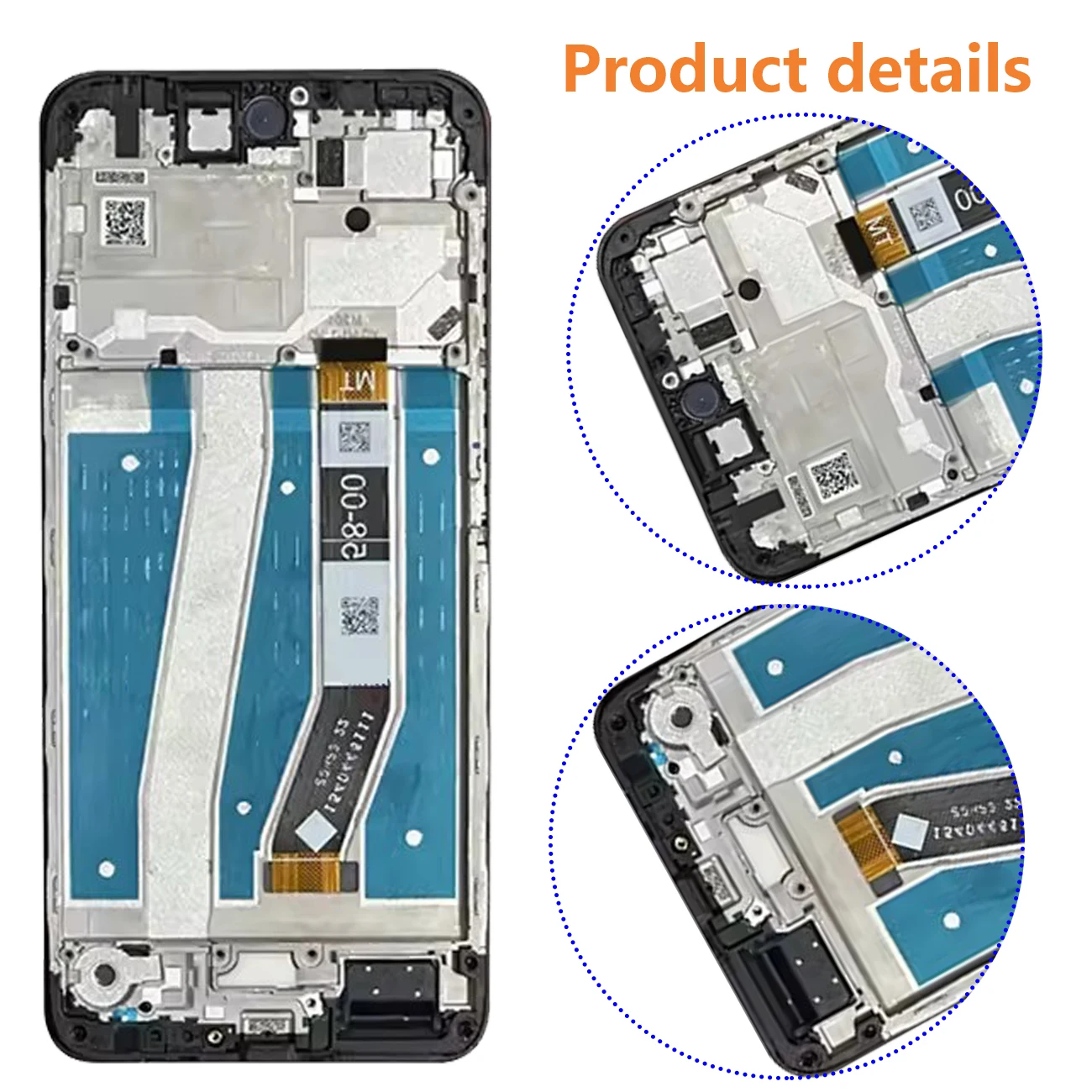 Pantalla For Motorola Moto G14 LCD Display Full With Frame PAYF0010IN Touch Screen Digiziter Assembly Replacement Repair Parts