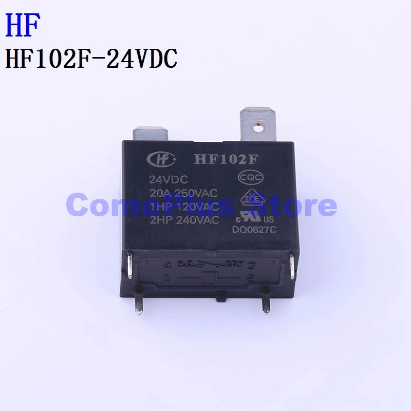 5PCS/50PCS HF102F-12VDC HF102F-24VDC HF102F-P-DC24V HF Power Relays