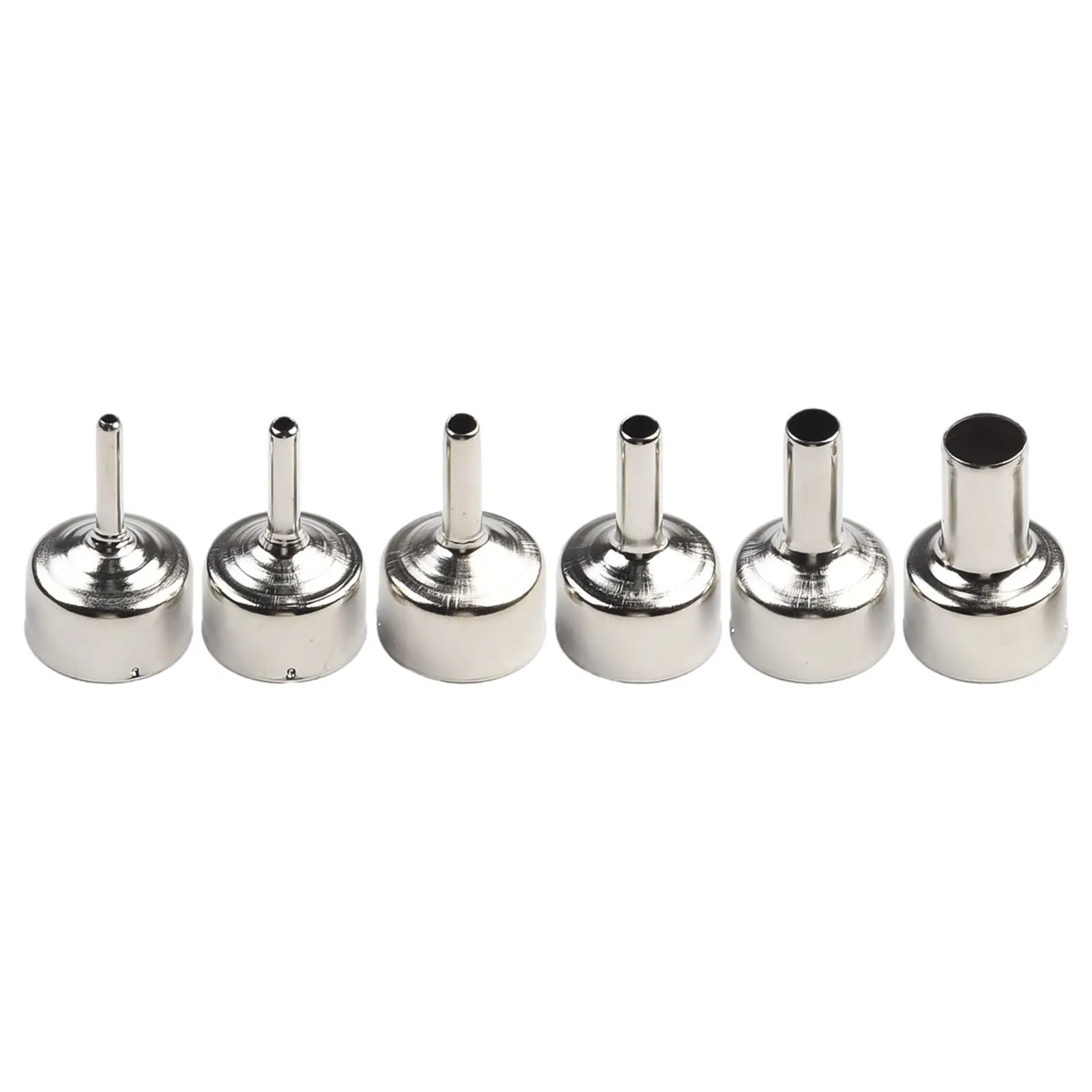 6pcs Hot Air Gun Nozzle Welding Nozzle Solder Welding Accessories For 8586 858D+ 858 Series 3mm 4mm 5mm 6mm 8mm 12mm