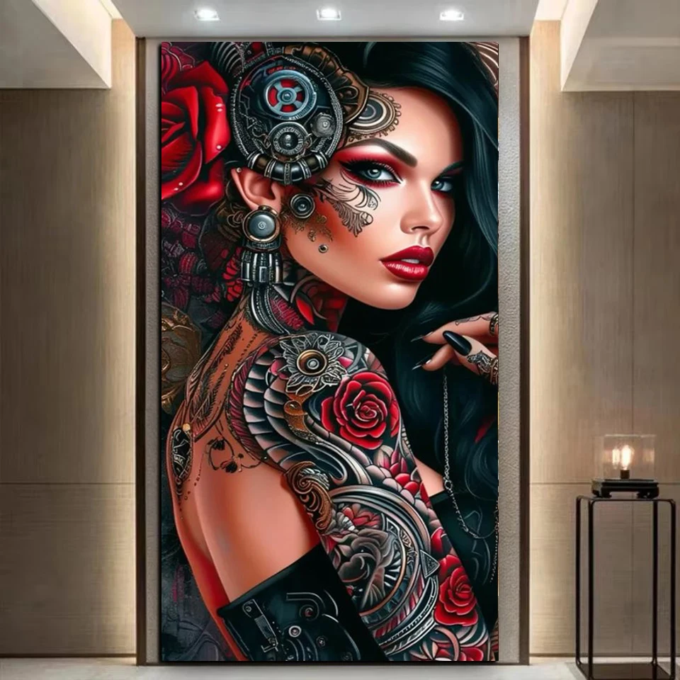 

DIY Diamond painting rose woman Diamond embroidery mosaic Jewelry cross stitch Home decor accessories new arrivals 2025