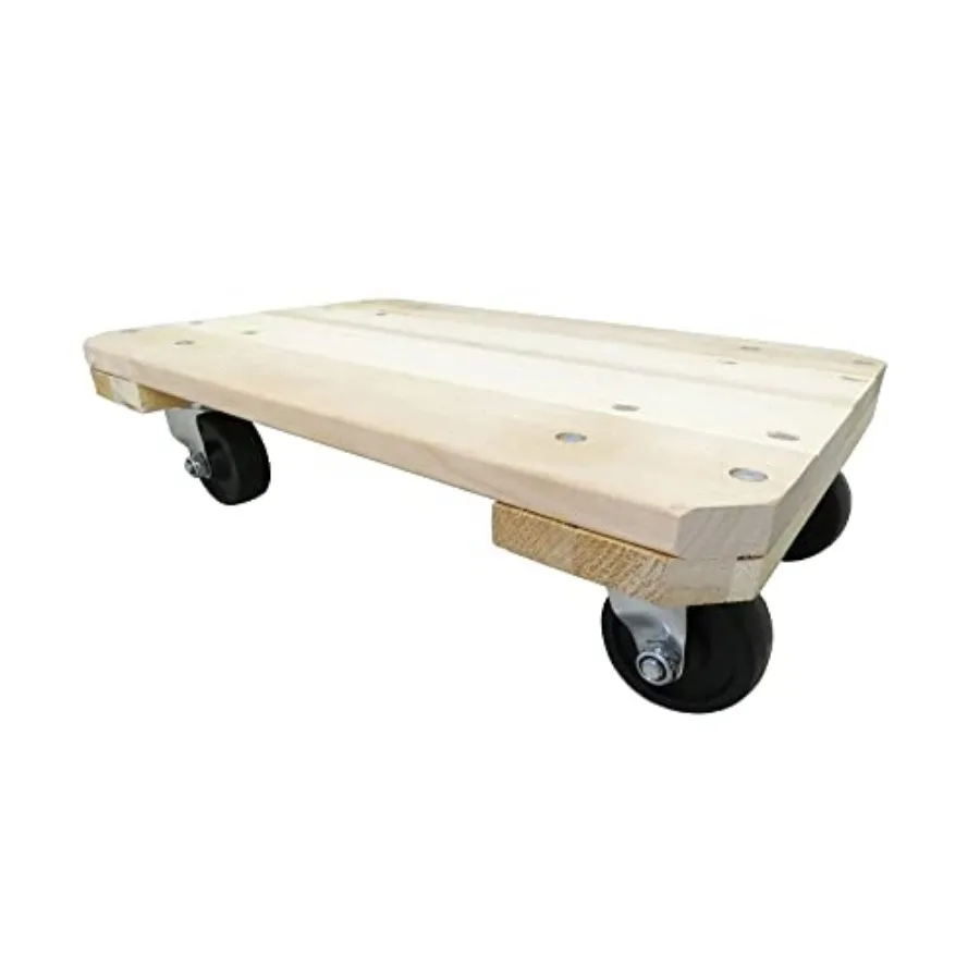 

Hardware 9854 Solid Wood Plant Dolly, 12-Inch x 18-Inch, 360-lb Load Capacity