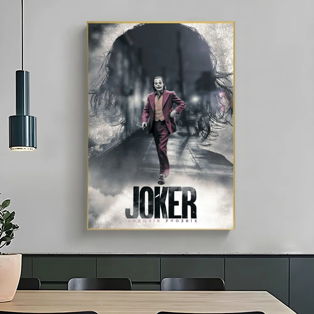 1PC Classic Movie Retro Print Poster Paper Waterproof HD Sticker J-joker H-Harley Quinn Bedroom Home Living Room Bar Wall Decor