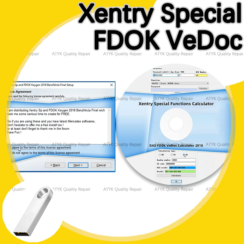 

FDOK VeDoc Calculator 2018 Xentry Special Functions Calculator Diagnostic software Automobile Maintenance Auto Repair car tools