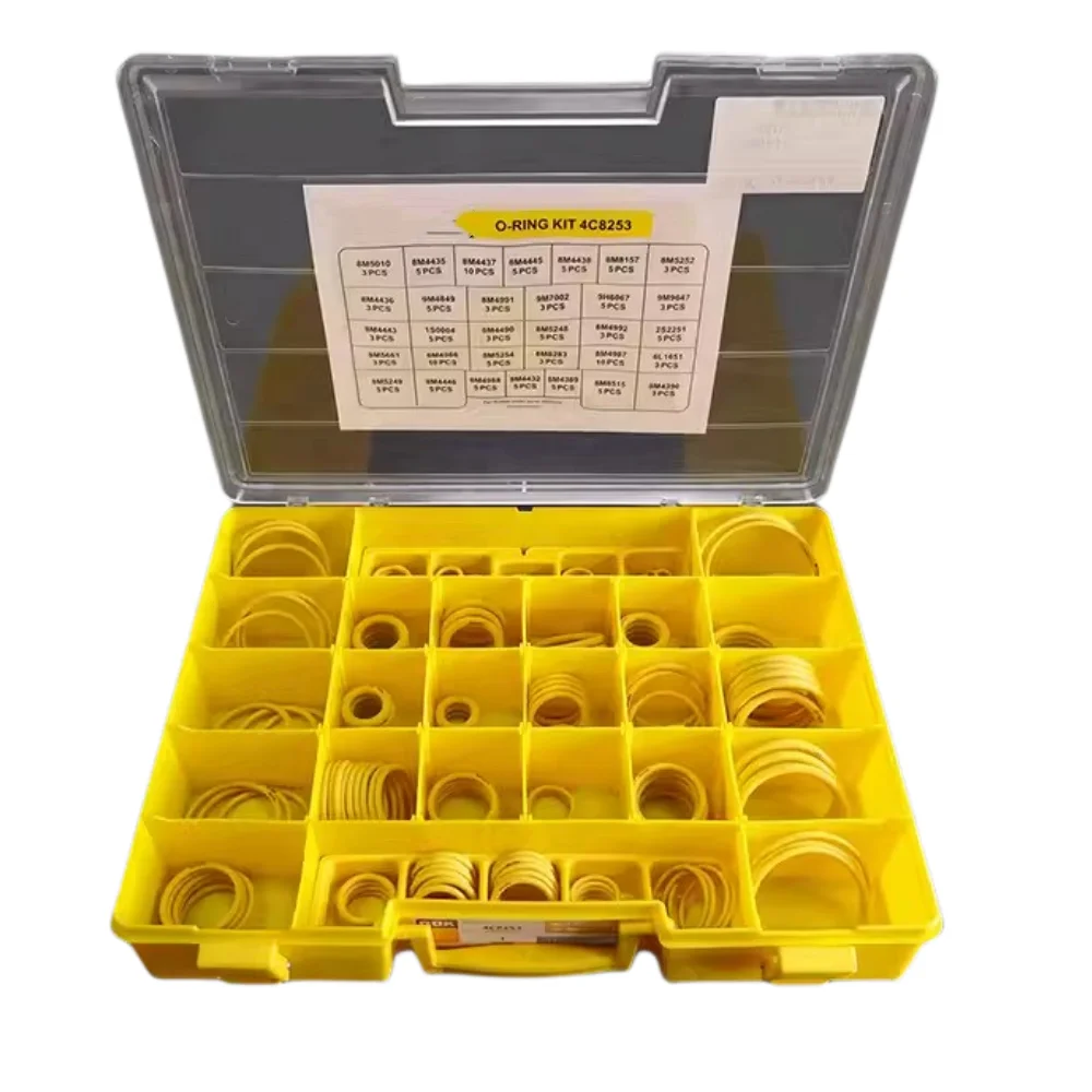 

4C-8253 O-Ring Kit Box 4C8253 D-RING Rubber O Rings for Excavator