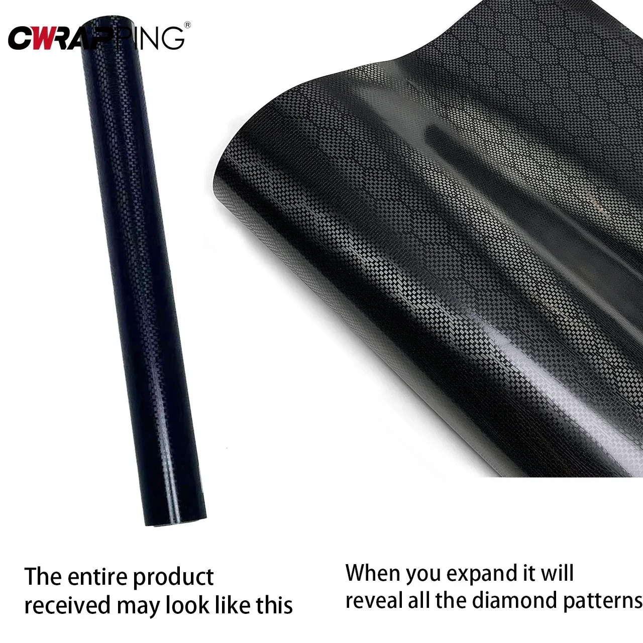 Carbon Fiber Motorcycle Stickers Black Waterproof Vinyl Wrap DIY Carbon Fiber Adhesive Vinyl for Helmet Motorcycle Accessories image 2