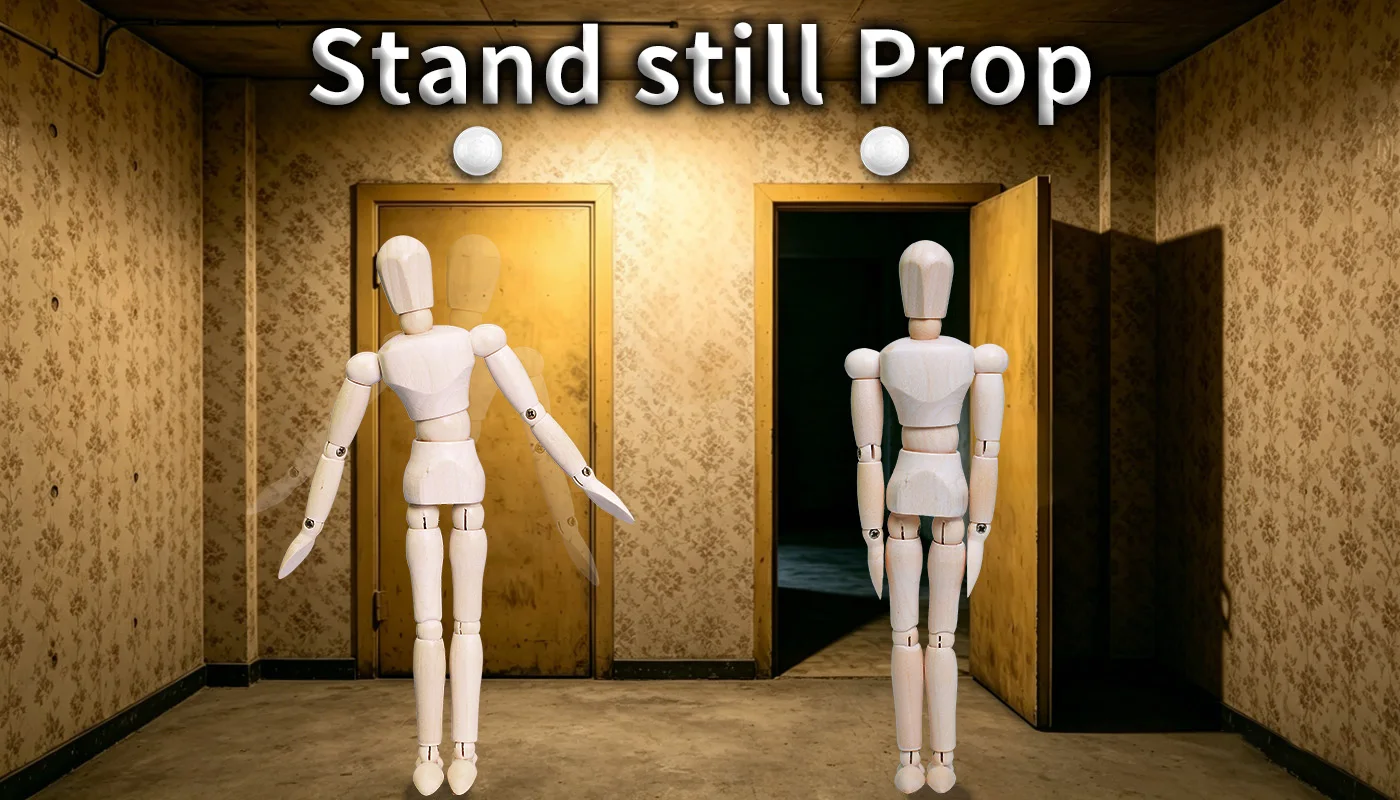 Mysteriöse Studio-Escape-Room-Requisite: Standfeste Requisite für Fluchtspiele – Spieler müssen sich ruhigstehend halten für eine bestimmte Zeit, um 1987super freizuschalten – Detail 1