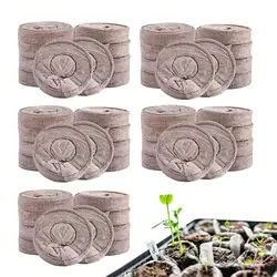 Plant Starting Pellets Soil Block Compressed Soil Pellets 50pcs Plant Starter Pods Compact Plant Pods Bulk for Starting Plant