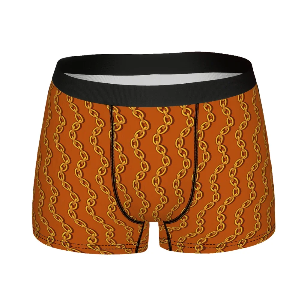 Kiryus Gold Chains Pattern Yakuza Underpants Cotton Panties Man Underwear Ventilate Shorts Boxer Briefs